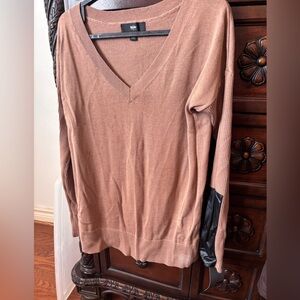 Mossimo Supply Co. Brown V-Neck Sweater